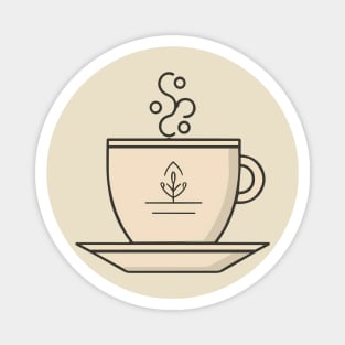 A minimalist  coffee cup Magnet